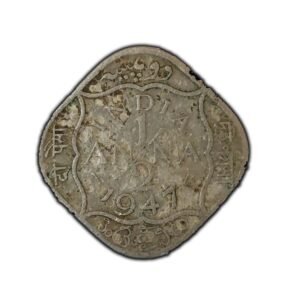 1941 Indian 1/2 Anna Coin