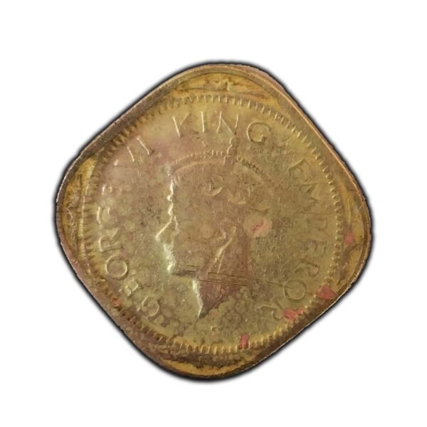 Rare 1942 British India 2 Annas Coin - Image 3