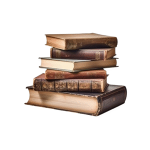 Antique Book Collection — A Stack of Vintage Literary Classics