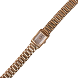 Luxury Gold Rectangular Dial Women's Watch